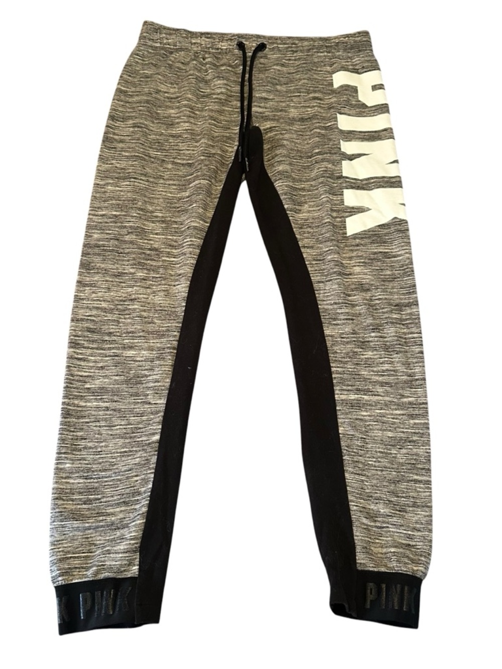 Victoria’s Secret PINK Campus Jogger Sweatpants Gray Logo M - Picture 4 of 8